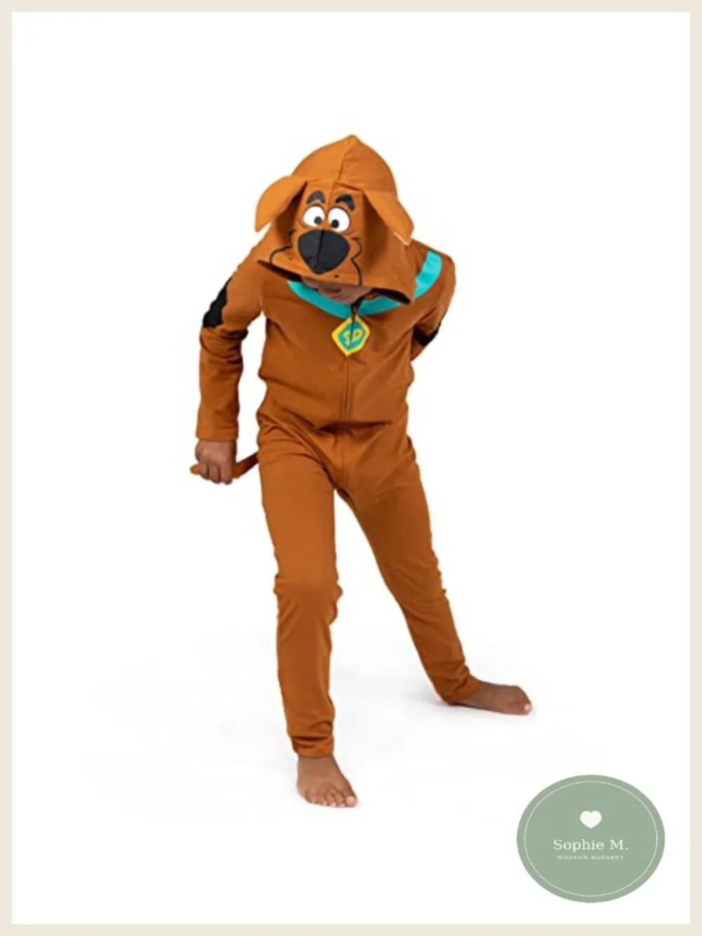 Scooby-Doo Zip Up Baby Coverall, Cotton Blend, Halloween Costume, 0-6 Months